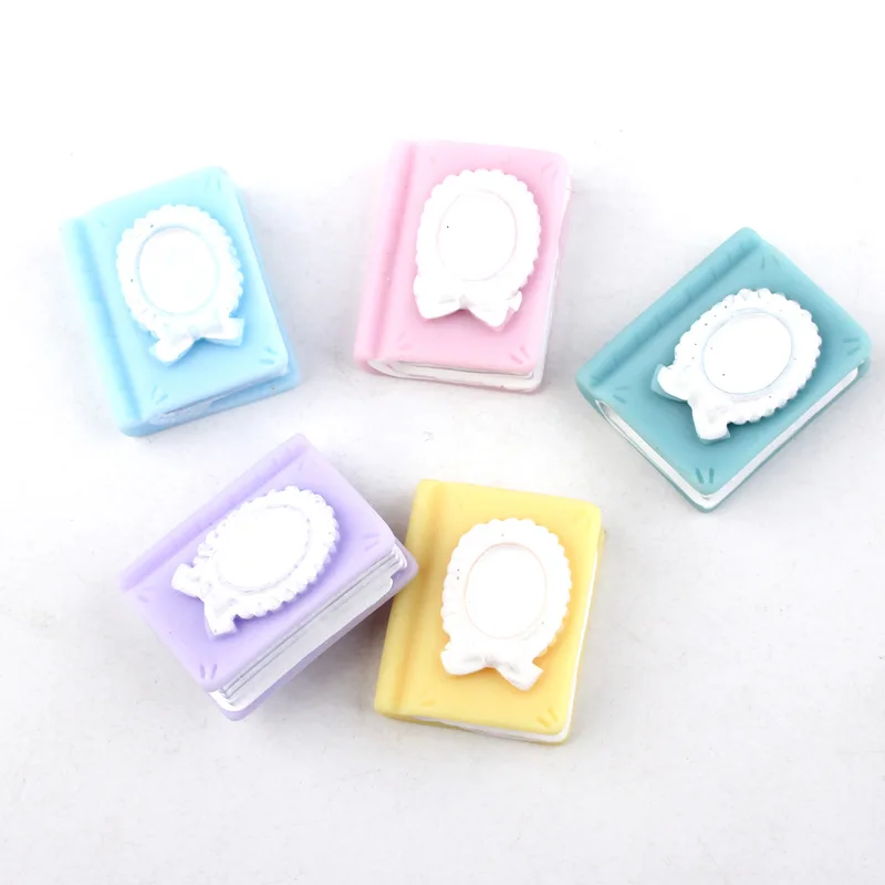 10 шт. кавайная полимерная книга с плоским основанием фигурки миниатюрный