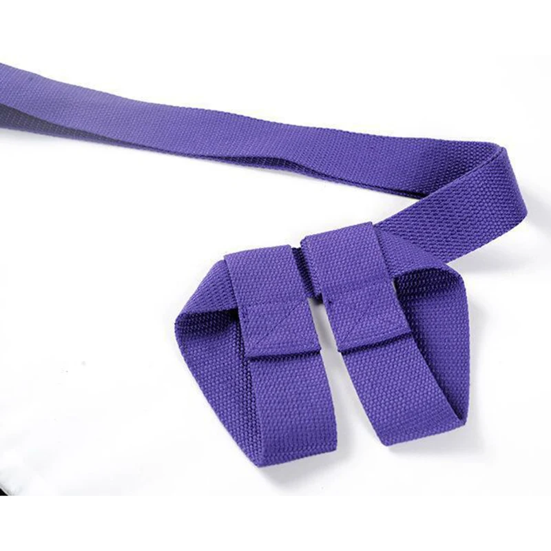 Коврик для йоги из чистого хлопка цветной эластичный ремень веревка хранения