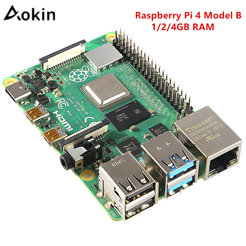 Новый Raspberry Pi 4 Model B 1 Гб 2 ГБ ОЗУ Bcm2711 четырехъядерный смартфон модели V8 5 ГГц с