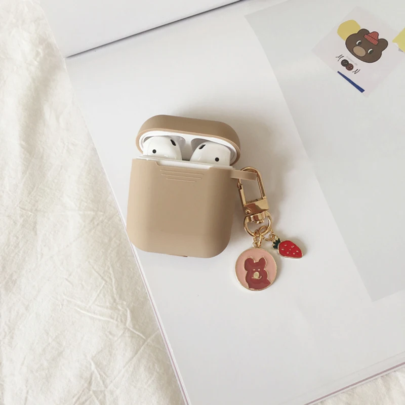 Милый новый силиконовый наушник Чехлы для Apple Airpods 2 Чехол Аксессуары Bluetooth