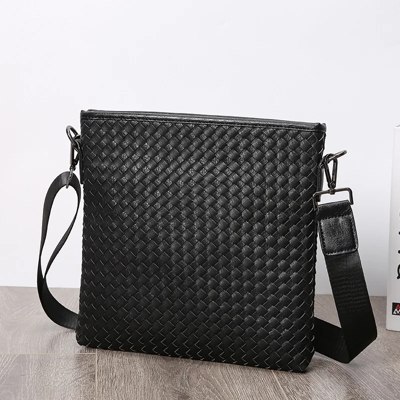 Fashion Man Leather Messenger Bags Male Cross Body Shoulder Bags Man's Business Briefcase Messenger Shoulder Bags Luxury