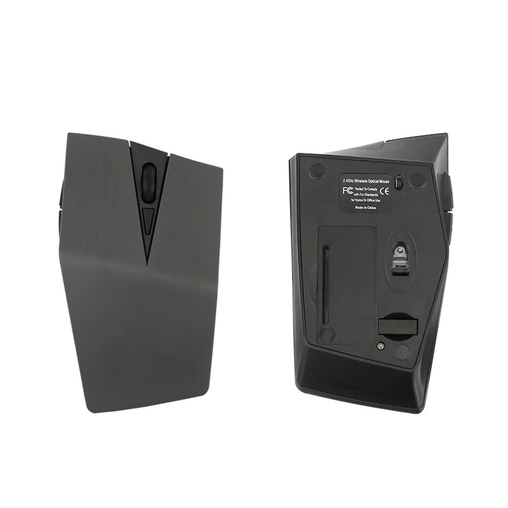 Беспроводной 2 4G Мышь Эргономичный черный истребитель Дизайн компьютерные 1600