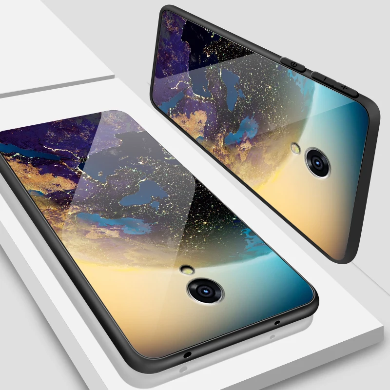 W308 Для iPhone SE 5s 6 6S 7 8 Plus XR XS макс. закаленное стекло чехол антидетонационный задняя чехол для Meizu M5 M8 M6 M9 Note 16th Plus - Цвет: W308