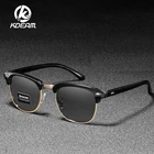 Мужские и женские очки Kdeam, поляризационные солнцезащитные очки в полуоправе, для вождения, с защитой от УФ-лучей, 100%