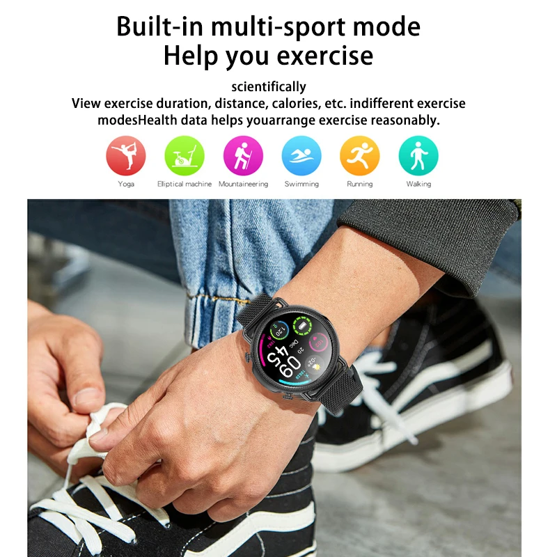 

LIGE Fashion Smart Watch Women IP67 Waterproof DIY Dial Body Temperature Blood Pressure Monitor Weather Push Sports Smartwatch
