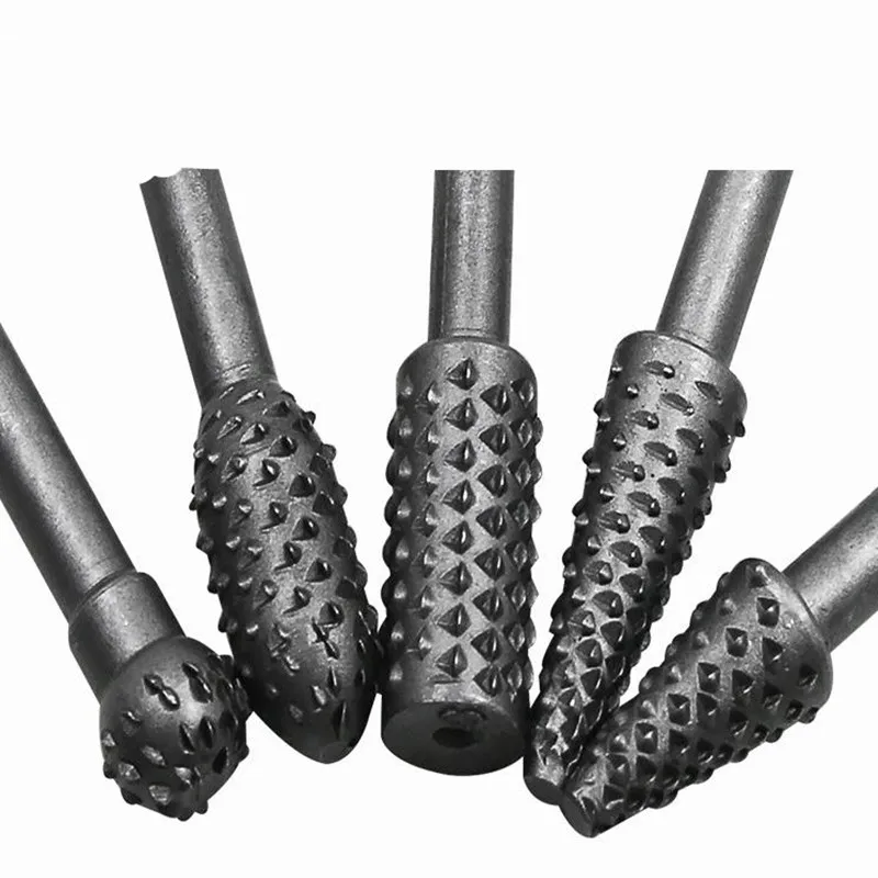 5 шт. деревообрабатывающий стальной роторный рашпиль напильник 1/4 дюйма роторные