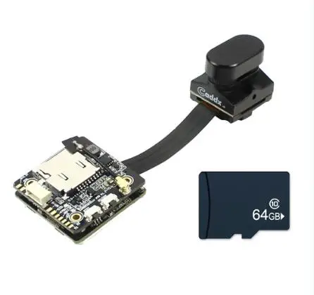 Black Tarsier 64GB Caddx Tarsier 4K 1200TVL двойной объектив Супер WDR WiFi FPV камера HD Запись DVR Аудио OSD 256GB ND фильтр для Cinewhoop RC Дрон - Цвет: Black Tarsier 64GB