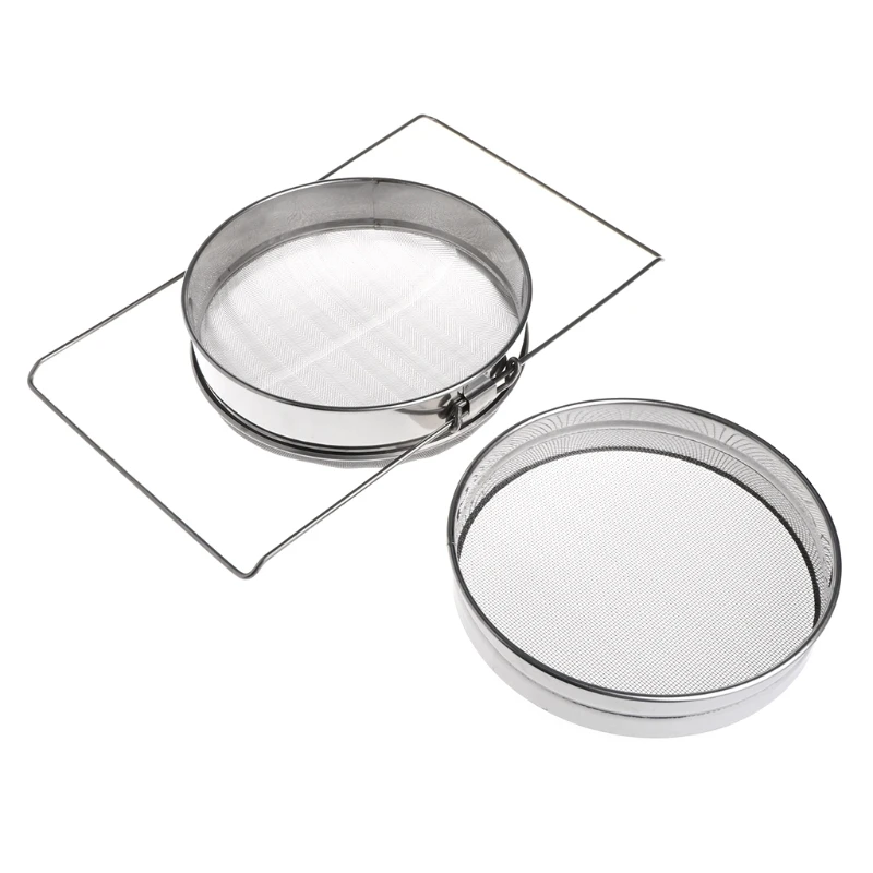 

Honey Filter Double Layer Sieve Stainless Steel Mesh Beekeeping Tools Equipment