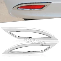 2pcs chrome rear bumper fog light cover molding trim for hyundai sonata 2011 2012 2013 2014 high quality