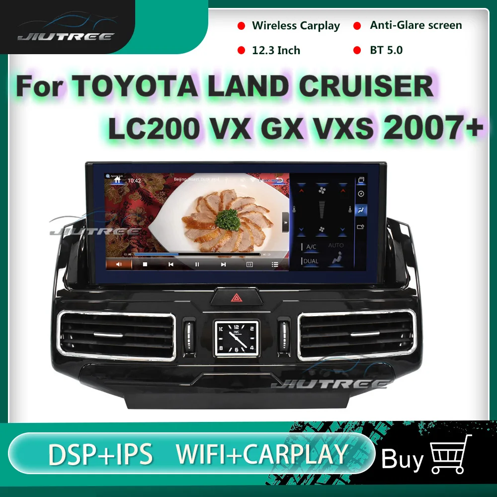 

Anti-Glare Android 10 Car Radio FOR TOYOTA LAND CRUISER LC200 VX GX VXS 2007 -2020 GPS Navigation Auto Stereo Multimedia Player
