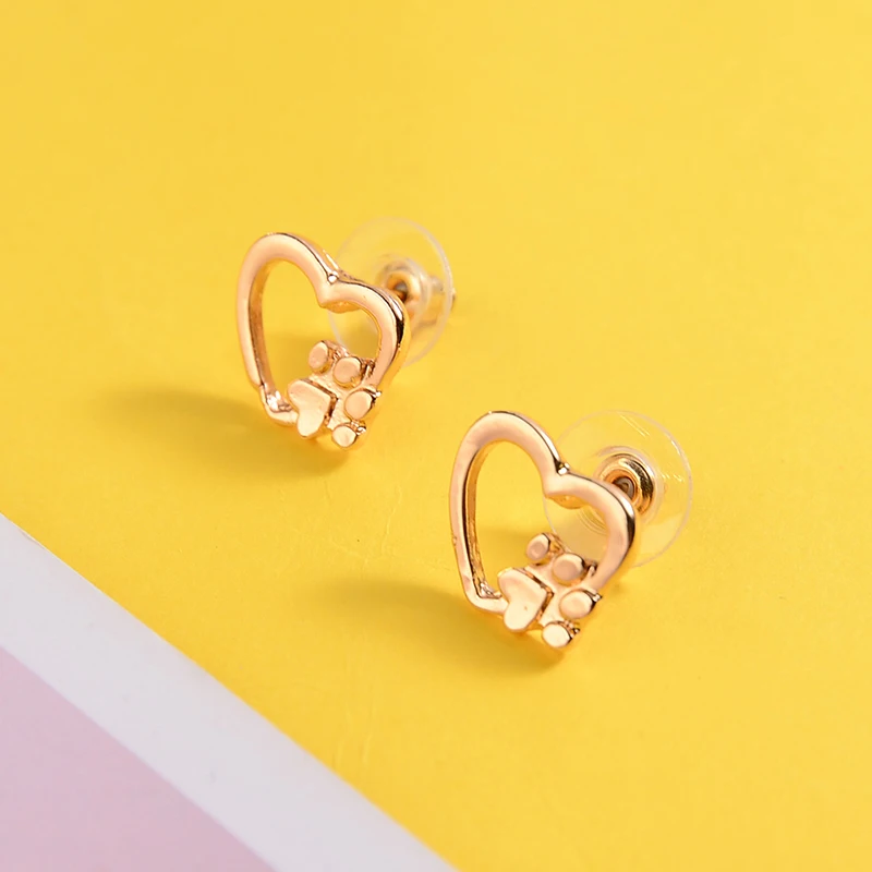 Женские серьги в виде кошек собак когтей и лап|Серьги-гвоздики| |