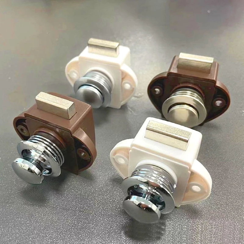 

Mini Push Button Lock Durable Alloy Hardware Fittings Suitable for Furniture RV Boat Caravan Accessories J60F
