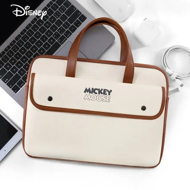 

Disney Mickey Cartoon Laptop Bag For MacBook Dell Acer Lenovo Asus Notebook Case Cover Huawei HP Women Briefcases Handbag