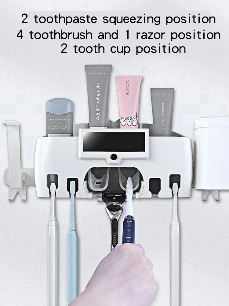 Антибактериальный УФ выдавливатель для зубной щетки стерилизатор