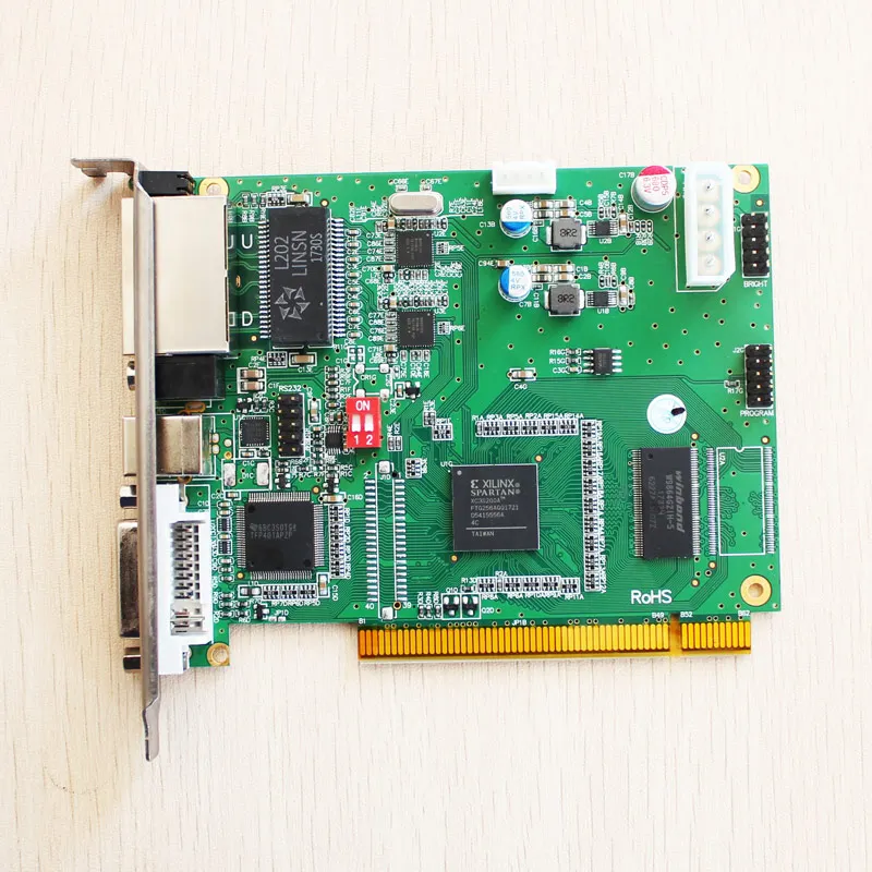 Linsn DS802d синхронная отправка карты светодиодный видео контроллер работает с rv908m32