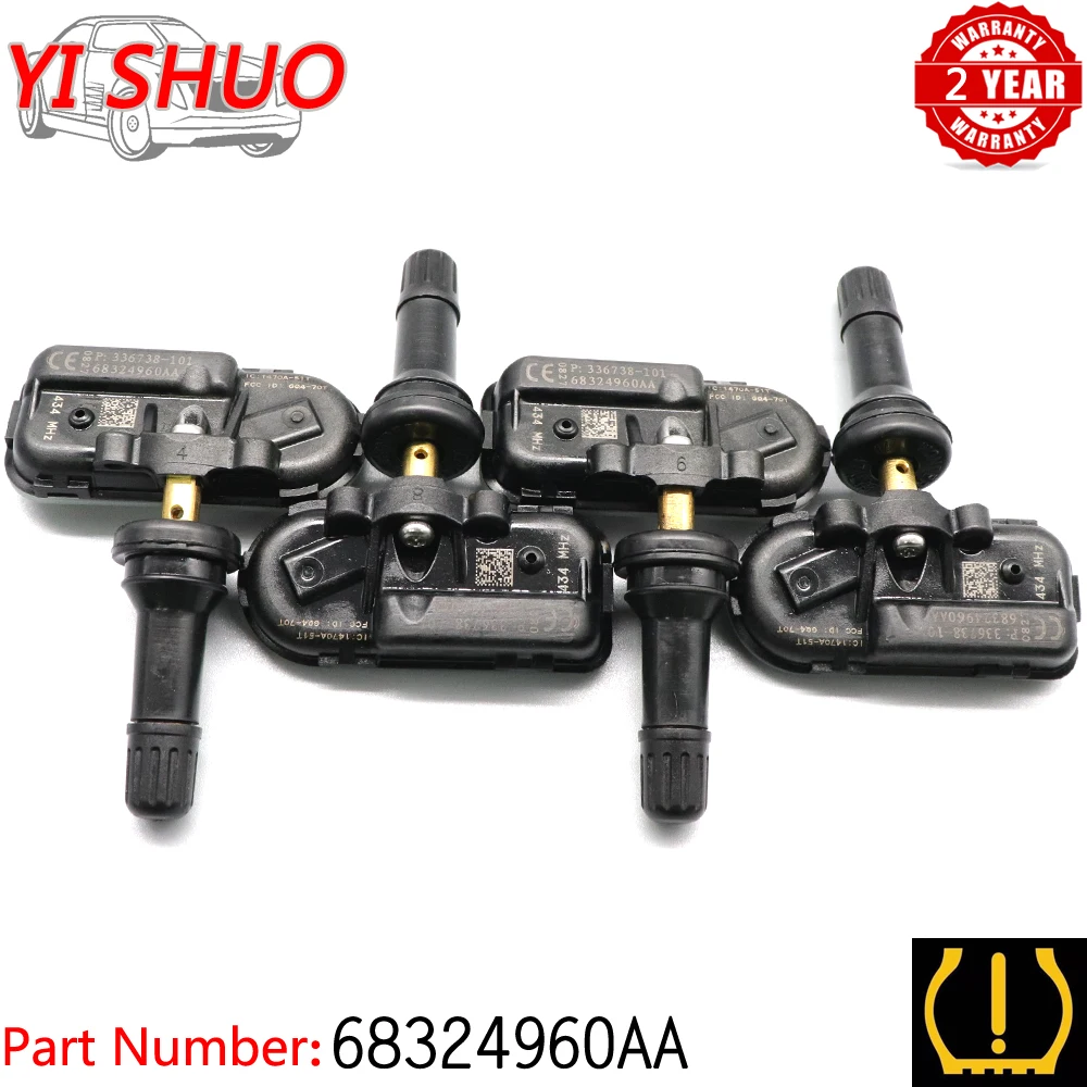 Система контроля давления в шинах 68324960AA TPMS для Jeep Cherokee RAM 1500 CLASSIC 2500 3500 2014-2020 434 МГц 68157568AA Система контроля давления в шинах 68324960AA TPMS для Jeep Cherokee RAM 1500 CLASSIC 2500 3500 2014-2020 434 МГц 68157568AA