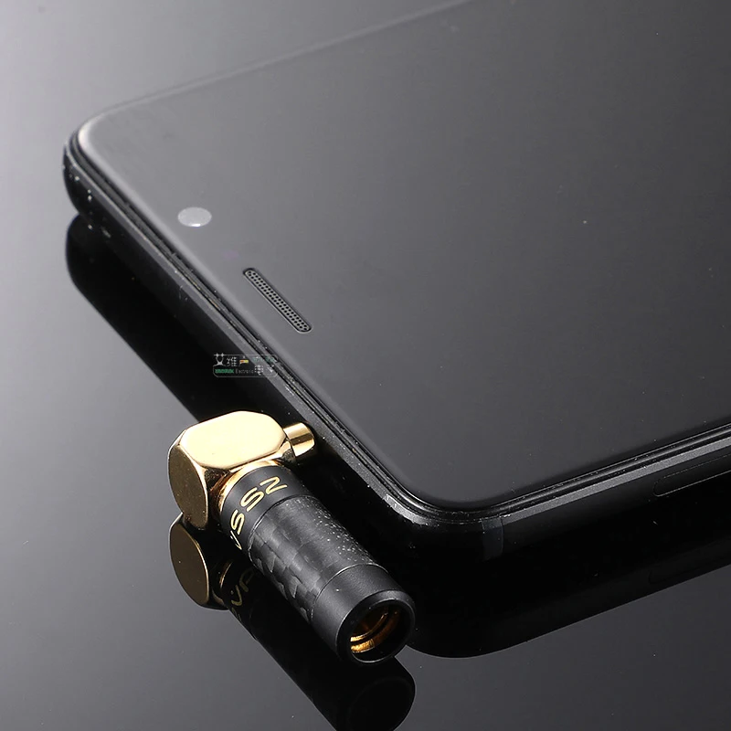 AVSSZ углеродное волокно прямой/угловой разъем 3 5 мм Джек стерео наушники сварочная