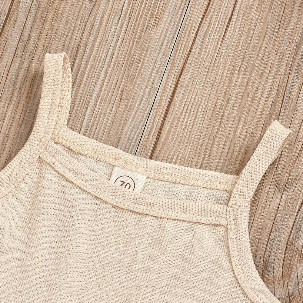 Повседневный трикотажный ребристый комплект из двух предметов летняя одежда для