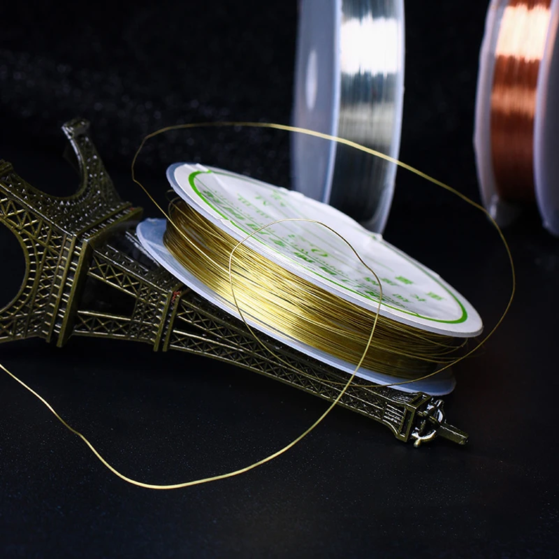 1 рулон медной проволоки 3D металлические наконечники для украшения ногтей