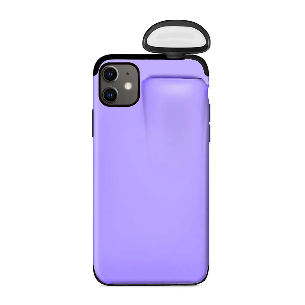 2 в 1 чехол для AirPods для iPhone 11 чехол для iPhone 7 Plus/8 Plus/X/XS Max/11 Pro Max чехол защитный чехол 19 октября