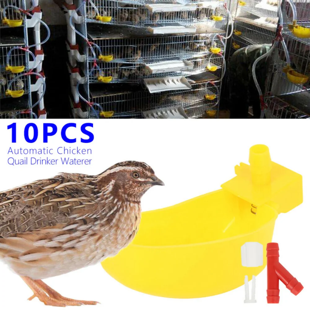 Автоматическая кормушка для воды 10 шт. поилка курицы водоросли птицы колдук