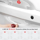 4 шт., прозрачная Резиновая Защитная пленка на дверную ручку автомобиля Nissan Qashqai J11 J10 Juke X Trail T32