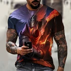 Популярная оригинальная Мужская футболка LOL высокого качества, футболка с 3D принтом Лига Легенд, мужская одежда в стиле хип-хоп и панк