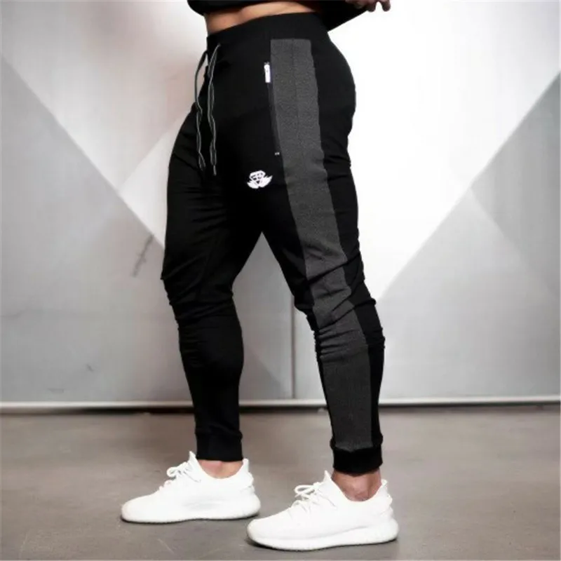 Бодибилдинг бренд тренажерные залы Мужские Брюки Компрессионные Gymming леггинсы для мужчин фитнес тренировки летняя спортивная форма Мужские дышащие брюки