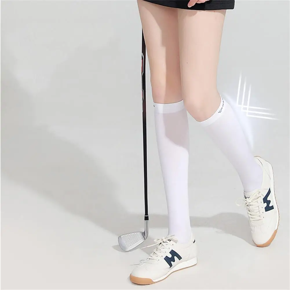 

1 Pair Women Ice Silk Outdoor Sun Protection Leg Cover Cycling Sports Golf Socks