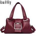 Женская сумка через плечо, из овечьей кожи