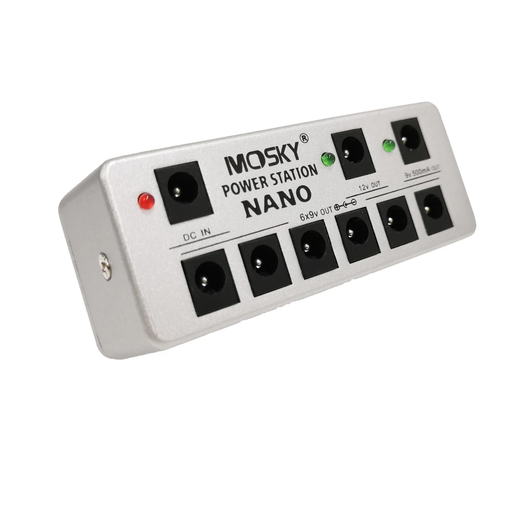 Блок питания для мини гитары MOSKY с 8 изолированными выходами педалей эффектов 9 В 12