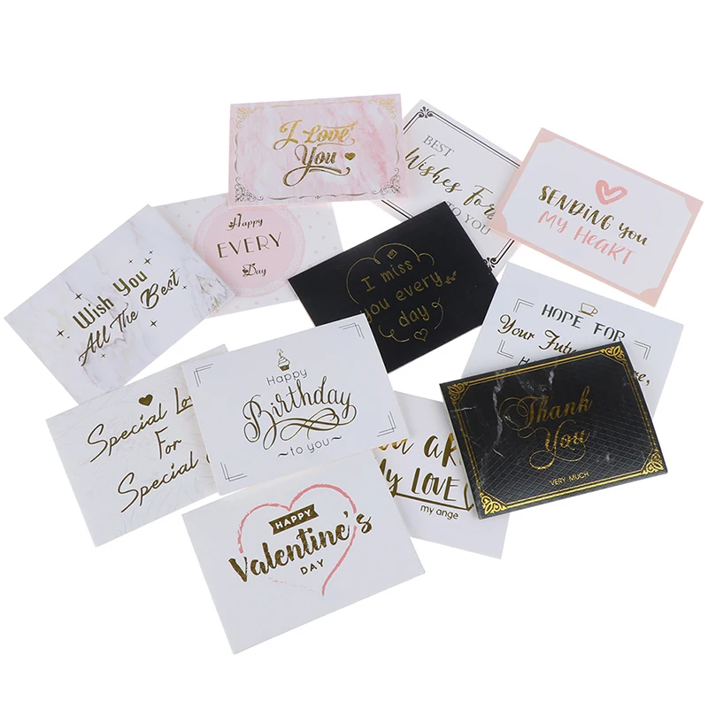 10 шт. креативная открытка Свадьба День святого Валентина цветок сообщение