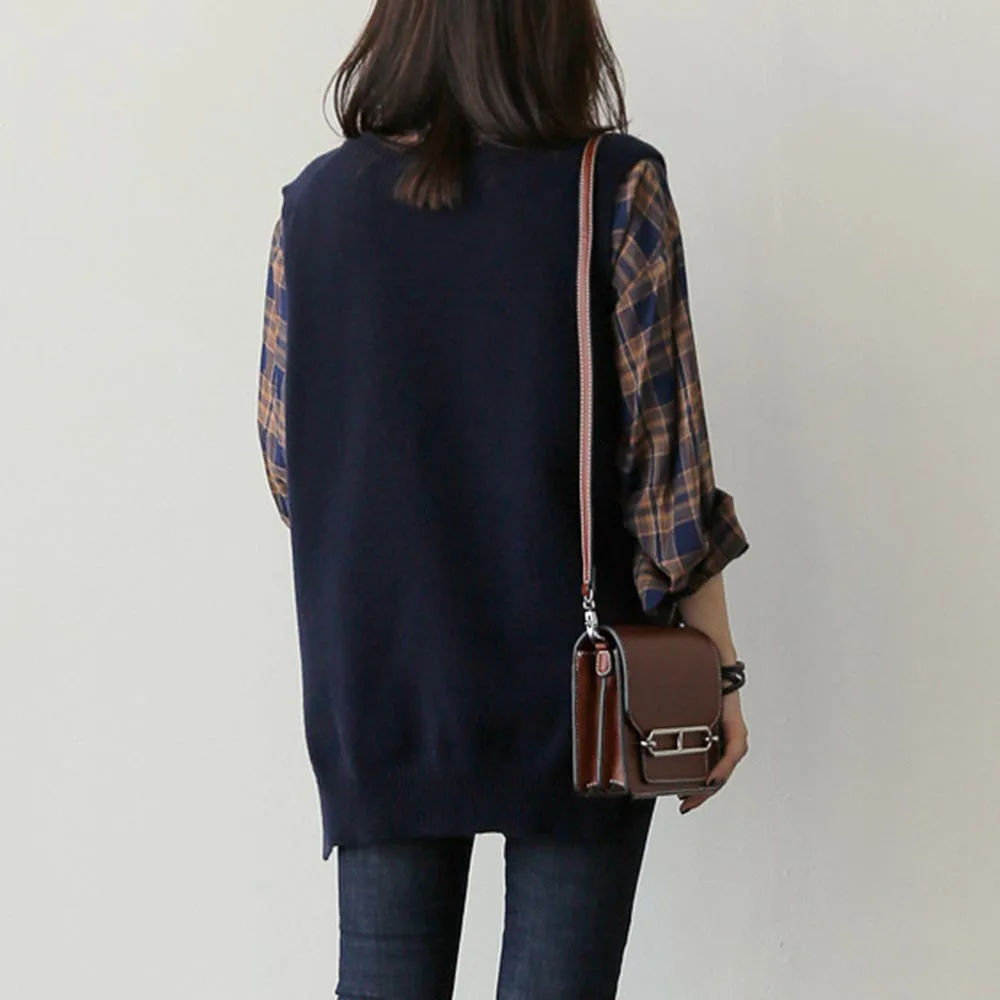 

Korean Version Spring 2021 New Women's Blouse Wild Classic Plaid Shirt Loose Long-sleeved Shirt Fashion Cardigan Female Casual