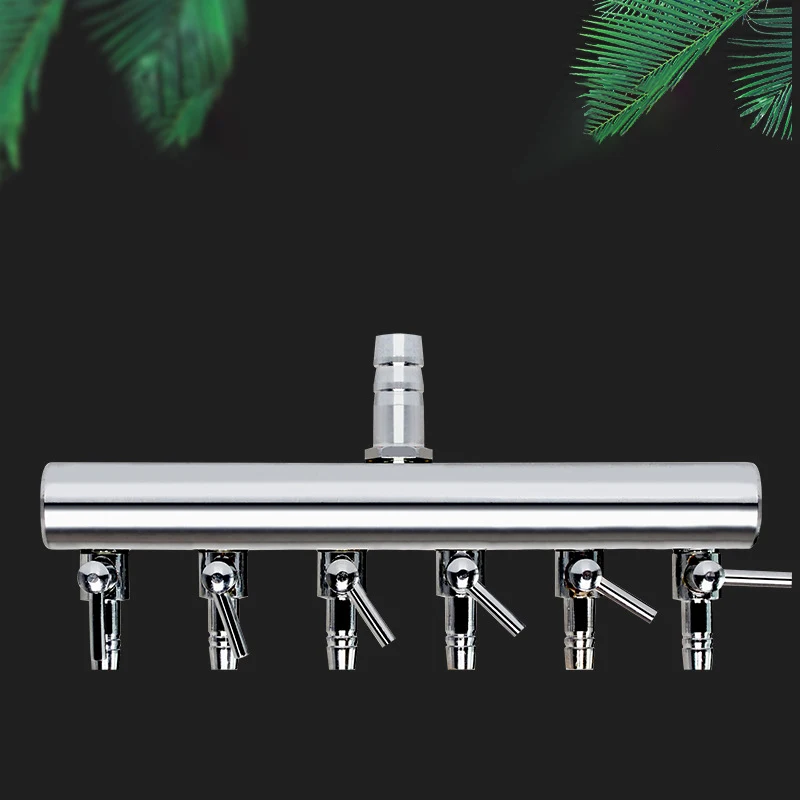 2/4/6 способа нержавеющей стали компонентов разъем аквариума кислорода для