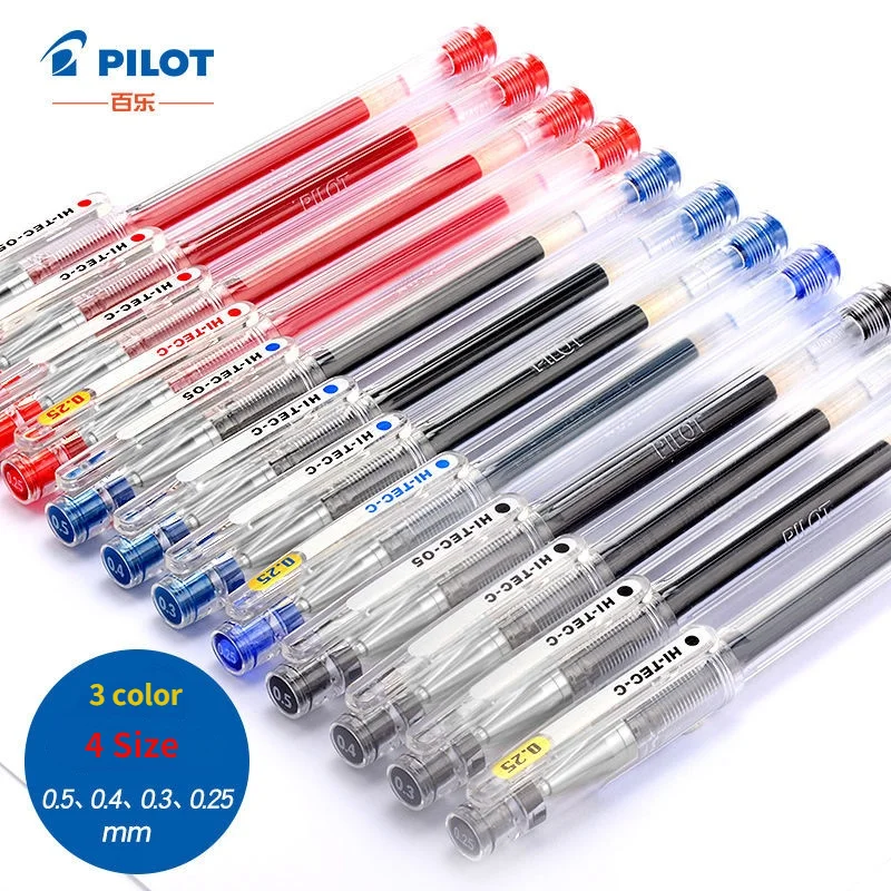

1Pcs PILOT HI-TEC-C Gel Pen BLLH-20C3 BLLH-20C4 BLLH-20C5 Financial Signature Pen 0.3mm/0.4 mm/0.5 mm/0.25 mm Japan Stationery