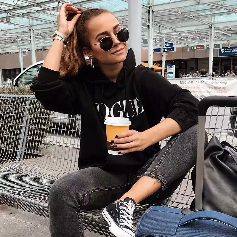 

2021 New Fashion Harajuku Winter Hoodie Women Loose Korean Style Sweatshirt Autumn Streetwear Vogue Printing Hoodies Pullovers