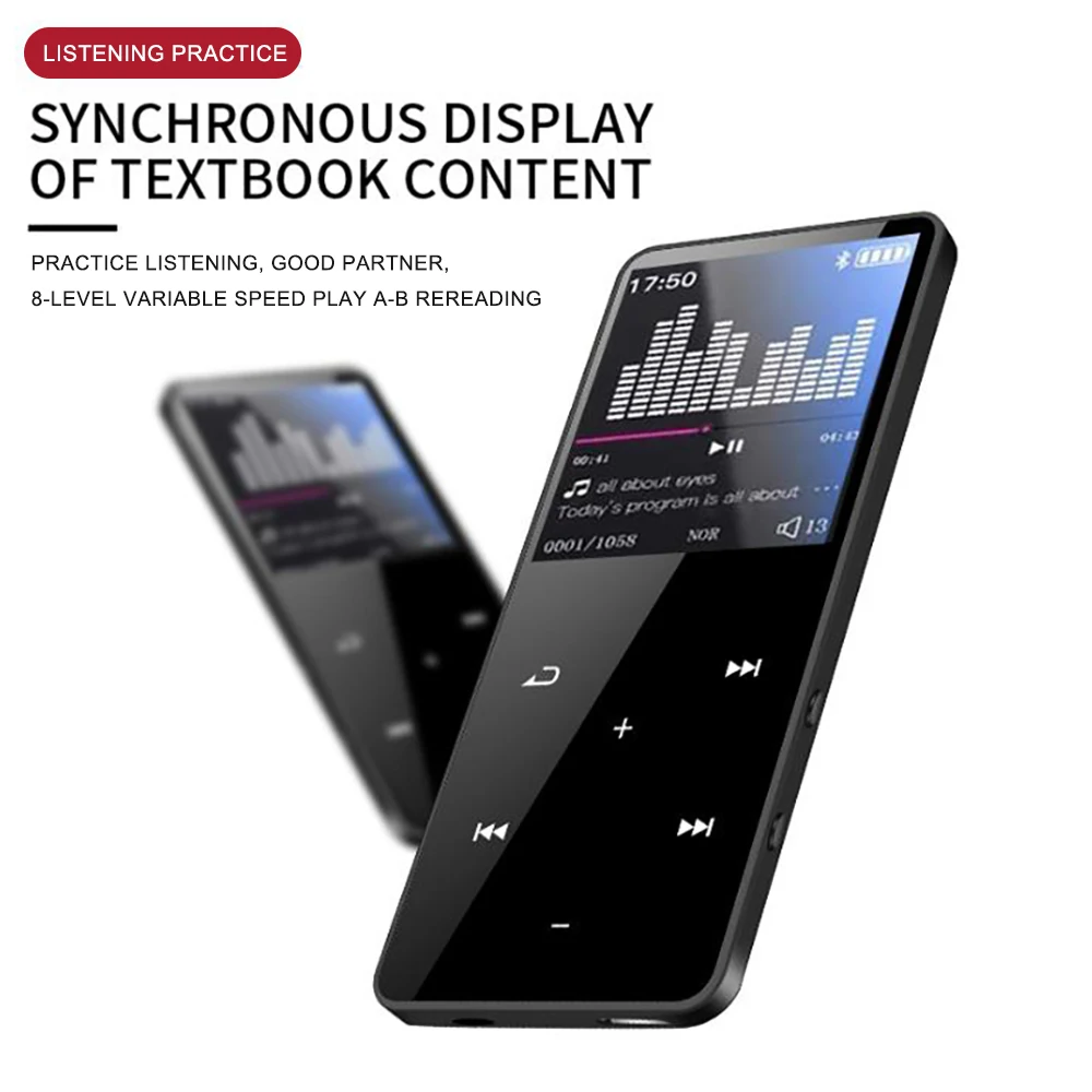 Mp3-плеер новая версия Bluetooth с сенсорным экраном и встроенным 16 ГБ Hi-Fi портативный