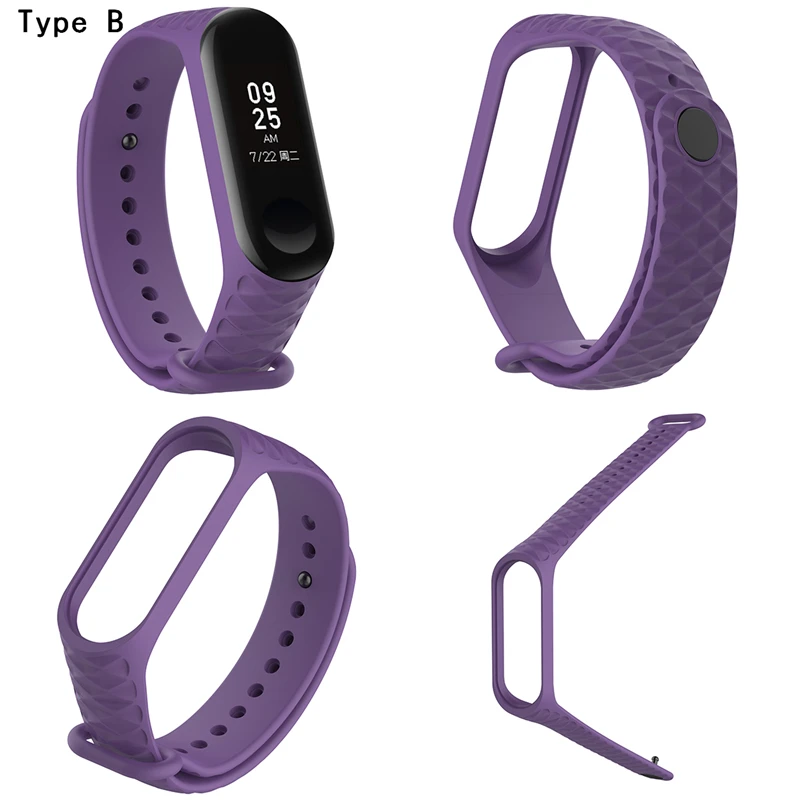 Силиконовый браслет mi Band 3 сменный ремешок для Xiao band цветной умный Браслет на