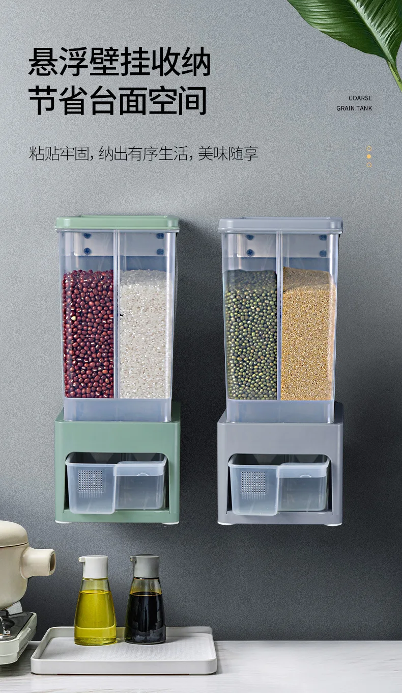 Прозрачная герметичная коробка для хранения емкость зерен кухонные контейнеры