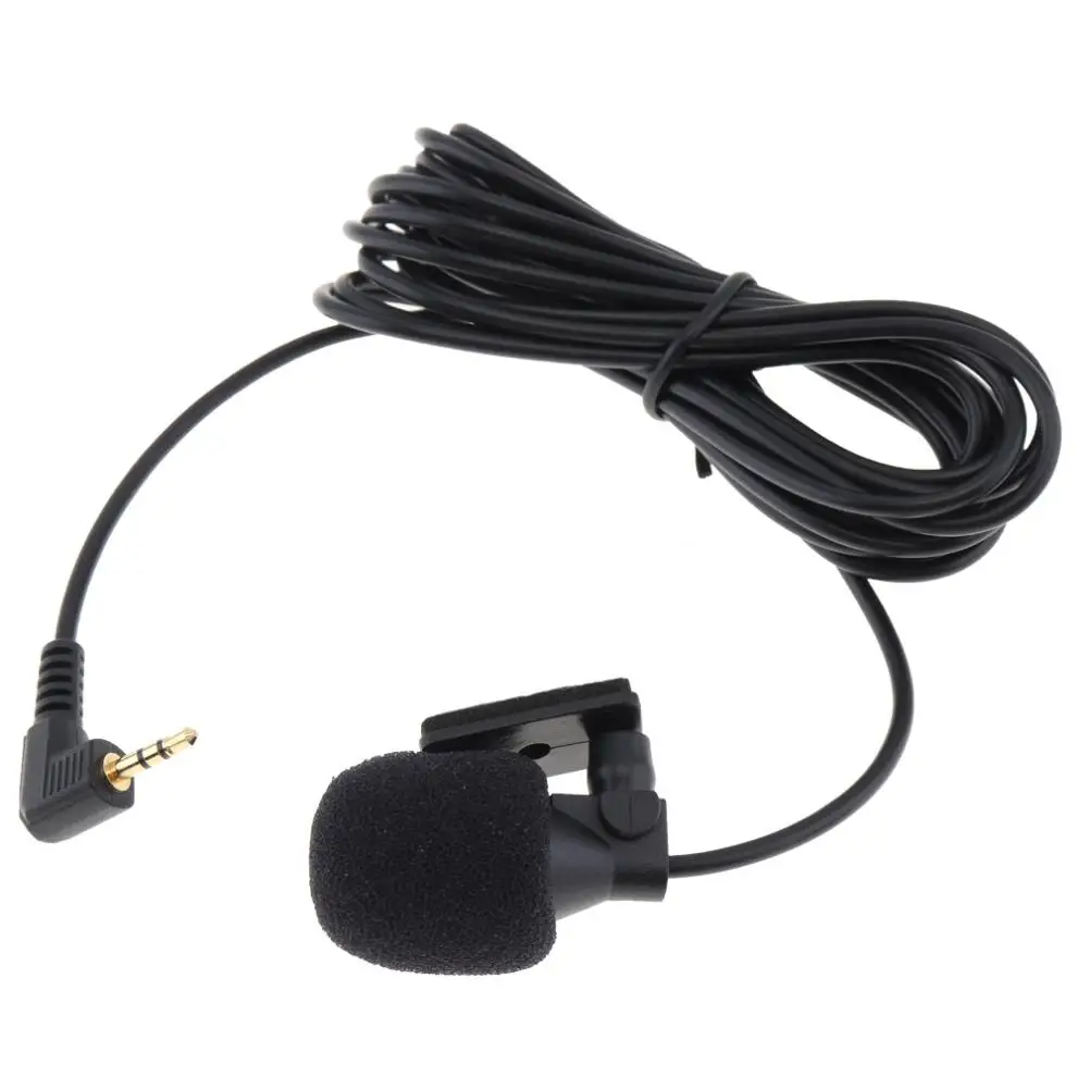 ПВХ проводной 2 5 мм стерео джек Мини Автомобильный Микрофон внешний микрофон для