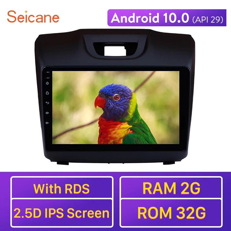 Seicane 9 дюймовый четырехъядерный Android 10 0 API 29 для Chevy Chevrolet S10 2015 2018 ISUZU D Max
