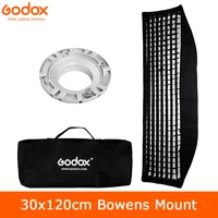 godox 12x 47 30 x 120cm strip honeycomb grid rectangular softbox for photo strobe studio flash softbox bowens mount