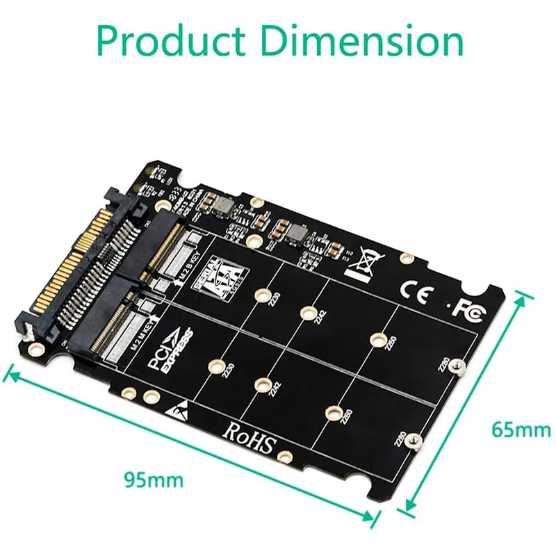 2 в 1 м. NVMe SATA U2PCB M.2 NVME SSD ключ M B U.2 SFF-8639 адаптер PCIe M2 конвертер настольный компьютер