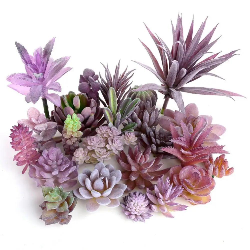 

80%HOT1Pc Artificial Flower Succulent Plant DIY Office Home Desktop Bonsai Decor