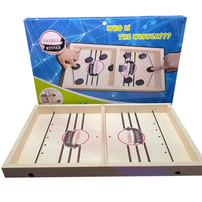 

Fast Hockey Sling Puck Game Paced Sling Puck Winner Fun Toys Board-Game Party Game Toys For Adult Child Family Games Kids Toys
