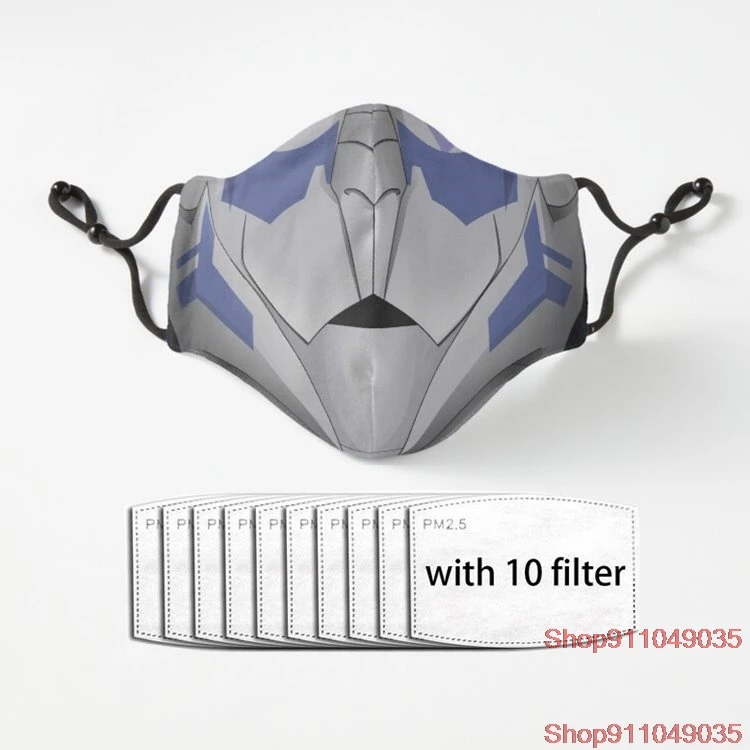 

Маски для лица Garrus для мужчин и женщин, пылезащитные многоразовые маски с фильтрами