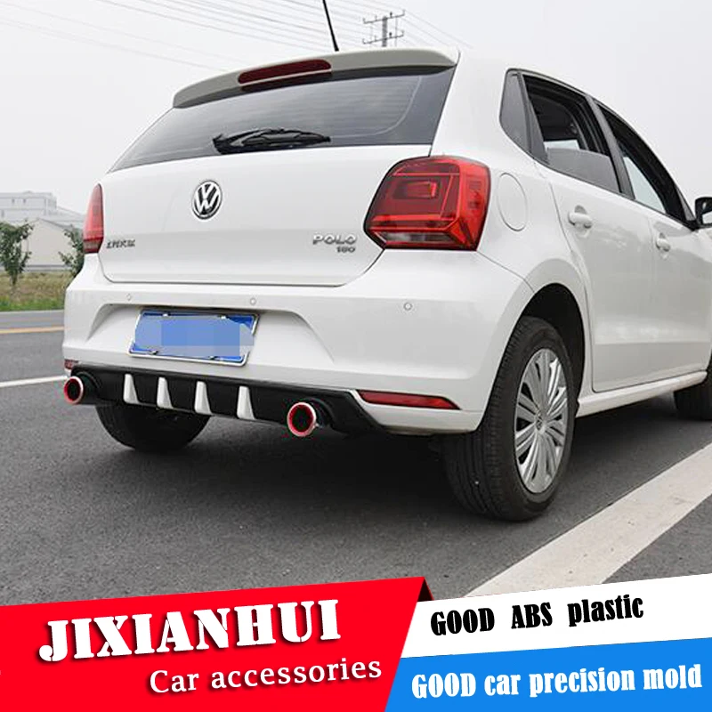 Задний спойлер для кузова поло CST 2011-2016 Volkswagen Polo ABS задний бампер диффузор |