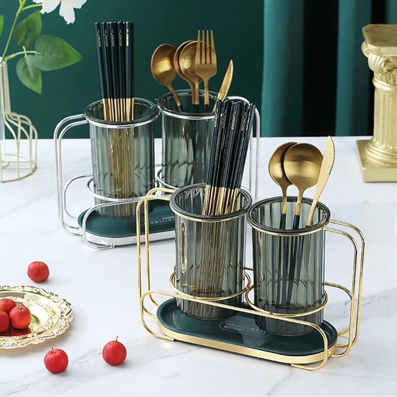 

Держатель для хранения палочек для еды, многофункциональная сушилка для столовых приборов, полка для хранения ложек, вилок, палочек, кухонн...