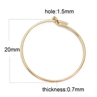 beadsnice gold filled hoop earring components jewelry making findings ear wire 39814