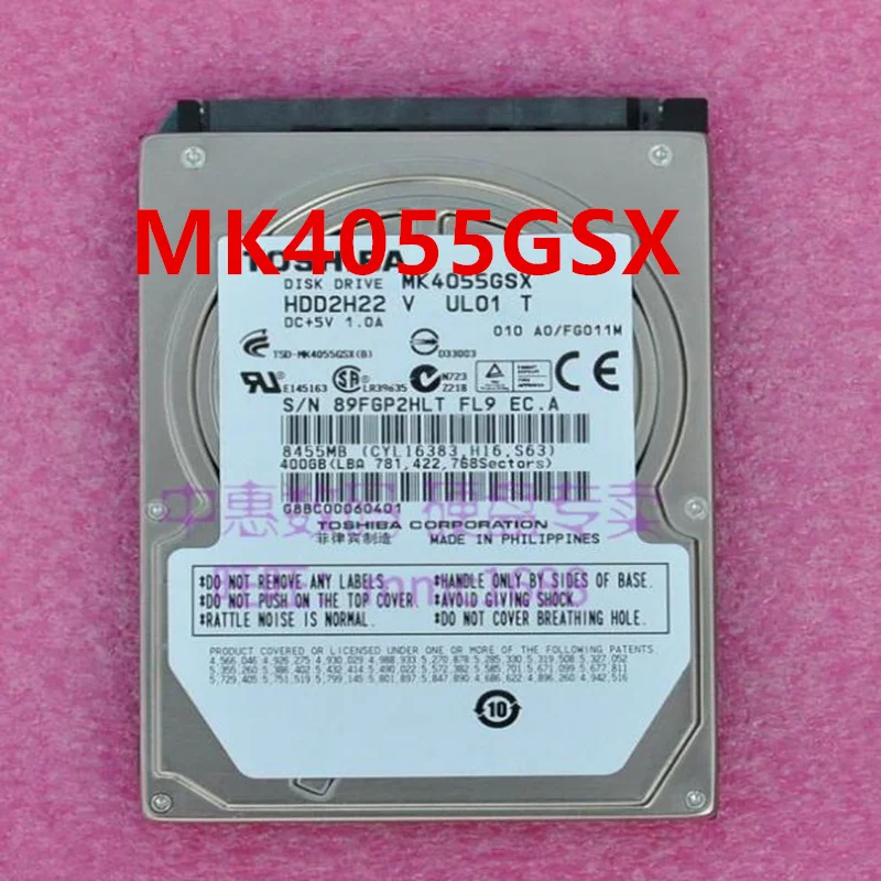 

90% New Original HDD For Toshiba 400GB 2.5" 8MB SATA 5400RPM For Notebook HDD For MK4055GSX